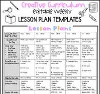 creative curriculum lesson plans