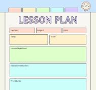 lesson plan formats