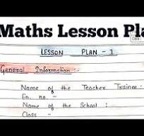 mathematics lesson plan