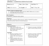 assessment in lesson plan