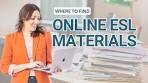 esl materials for adults