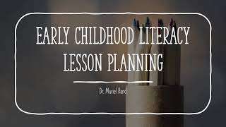 literacy lesson plans