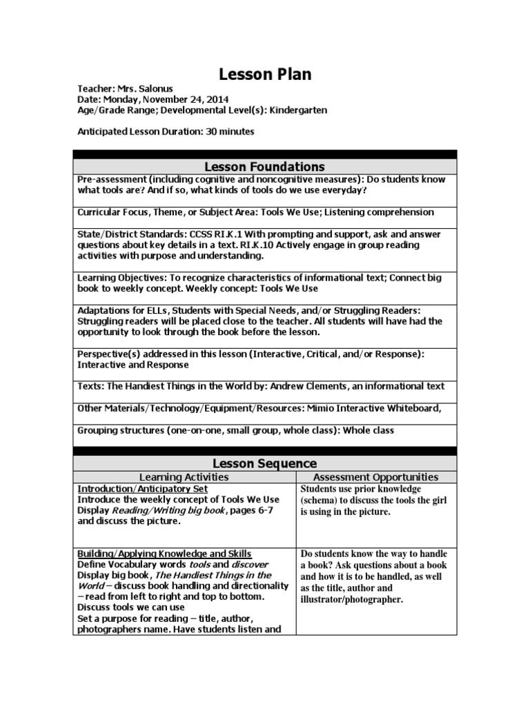 interactive lesson plans