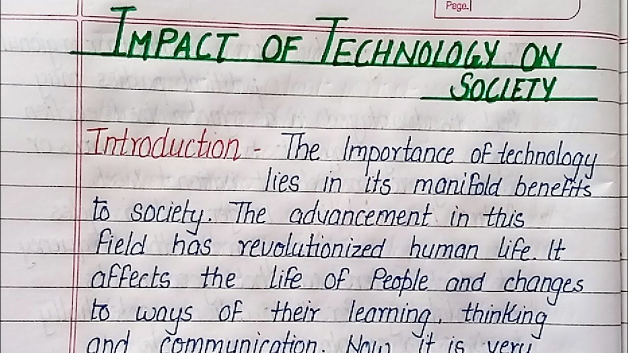effects of technology essay